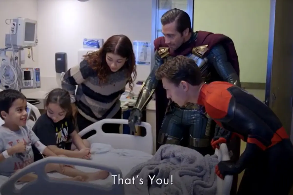 Para bintang Spider-Man: Far From Home hibur pasien RS anak (YouTube/  Children's Hospital Los Angeles)