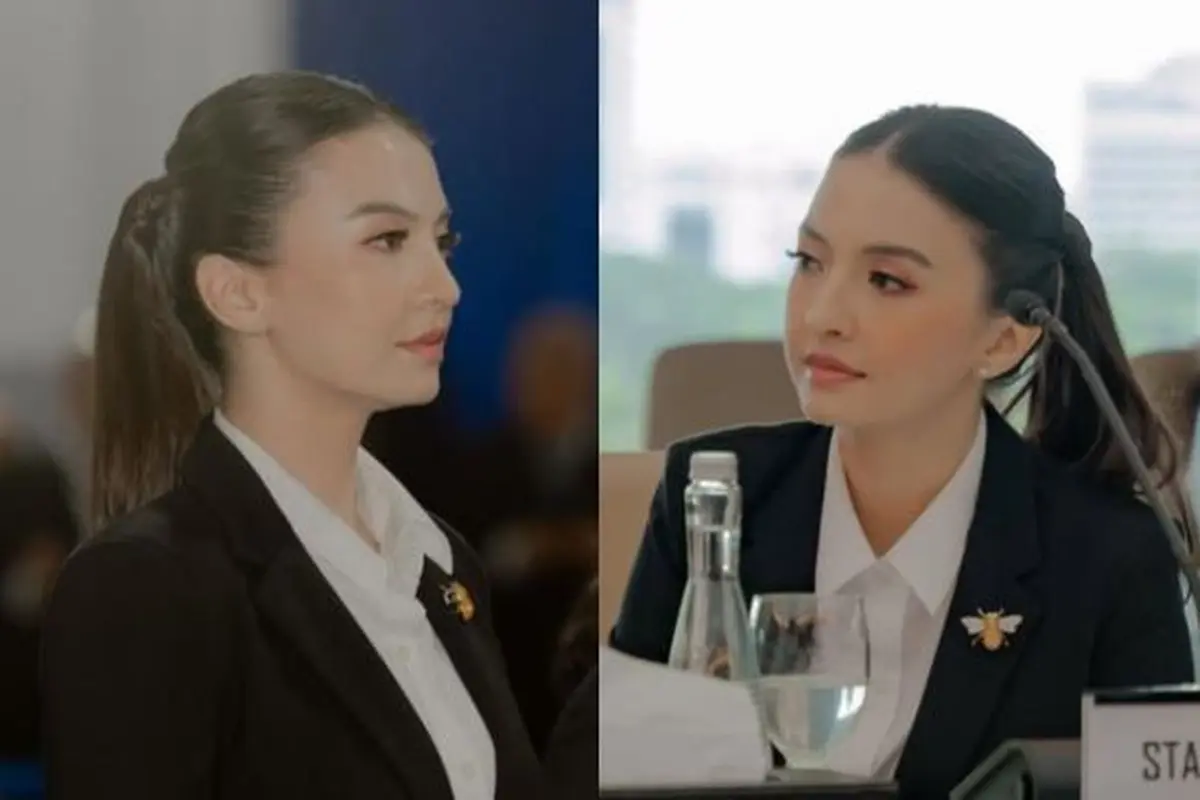 Raline Shah Tampil Formal dan Berkelas dalam Pelantikan Komdigi, Pakai Asesoris Bros Emas (credit: instagram.com/ralineshah)