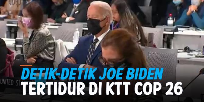 VIDEO: Dihadiri Jokowi, Joe Biden Malah Tidur di KTT Cop26?