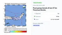 Gempa Hari Ini Saat Hari Buruh Kamis 1 Mei 2025, Terjadi di Boroko Sulut