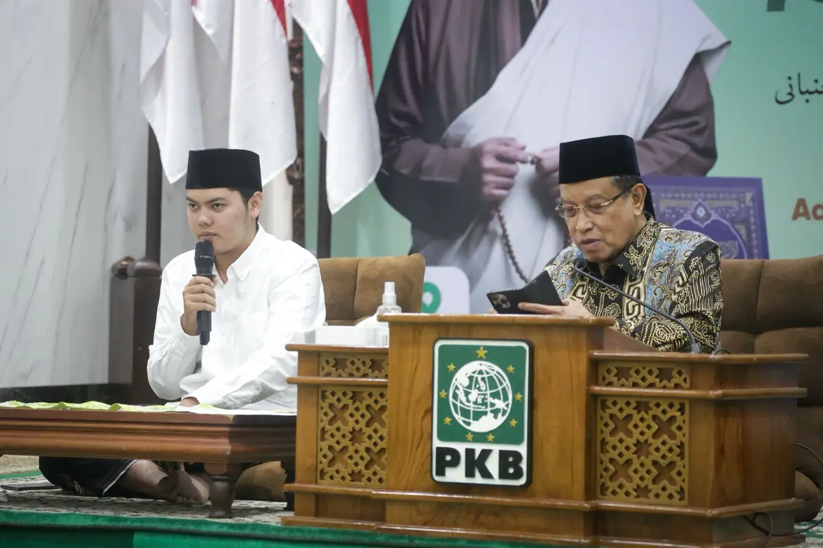 Cicit Hadratussyekh KH Hasyim Asy’ari, Gus Anta Maulana, saat menghadiri penutupan kajian kitab Adabul ‘Alim wal Muta’allim di Kantor DPP PKB, Jalan Raden Saleh No. 9, Jakarta Pusat, Kamis (12/3/2026) (Istimewa)