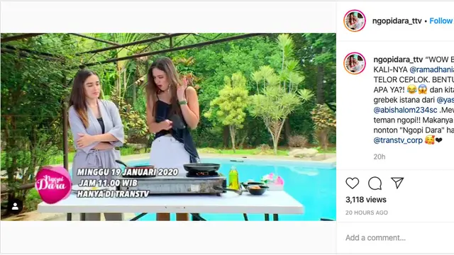 Nia Ramadhani Kesulitan Memasak Telur Ceplok