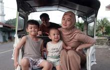 Ajak Dinda Hauw dan Anak-Anak Mudik Lebaran, Intip 6 Potret Kegiatan Rey Mbayang di Kampung Halaman