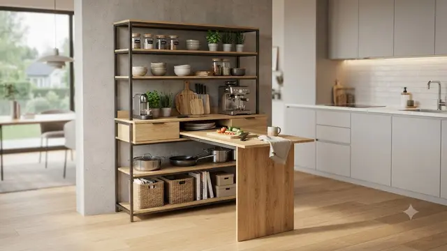 Inspirasi Rak Dapur Multifungsi