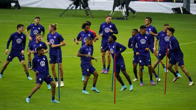 FOTO: Pemain Amerika Serikat Bersiap Lawan Meksiko di Kualifikasi Piala Dunia 2022