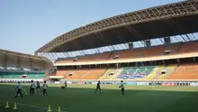 Persikabo 1973 dipastikan tetap menggunakan Stadion Wibawa Mukti, Cikarang untuk menggelar laga kandang hingga awal tahun 2024. (Bola.com/Nandang Permana)