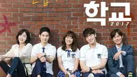 Syuting School 2017, Han Sun Hwa Girang Dikelilingi Anak Muda