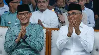 Sekretaris Jenderal PPP Arwani Thomafi dan Ketua Badan Pemenangan Pemilu (Bappilu) PPP Sandiaga Uno. (Dok. Istimewa)