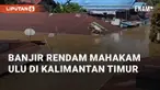 Air Sungai Mahakam di Kaltim meluap, menggenangi lima kecamatan di Mahakam Ulu. Ribuan rumah warga terendam air setinggi 3-4 meter sejak Senin (13/5/2024)