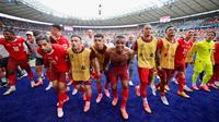 Kemenangan ini mengantar Swiss ke babak delapan besar Euro 2024. Swiss menunggu pemenang laga antara Inggris dan Slovakia. (Axel Heimken/AFP)