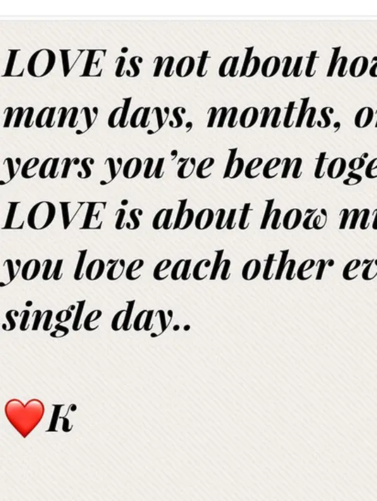 Di paragraf keduanya, Kalina juga menuliskan terkait hal yang menyakitkan. Saat kebahagiaan tengah dirasakan, ada orang lain, keluarga yang mencoba untuk mengusiknya. (Instagram/kalinaocktaranny)