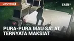 Seorang pria terekam kamera CCTV di sedang menunggu di halaman sebuah masjid di Medan Sumatera Utara. Ia seolah sedang menunggu waktu ibadah Salat namun akhirnya diketahui melakukan perbuatan maksiat.
