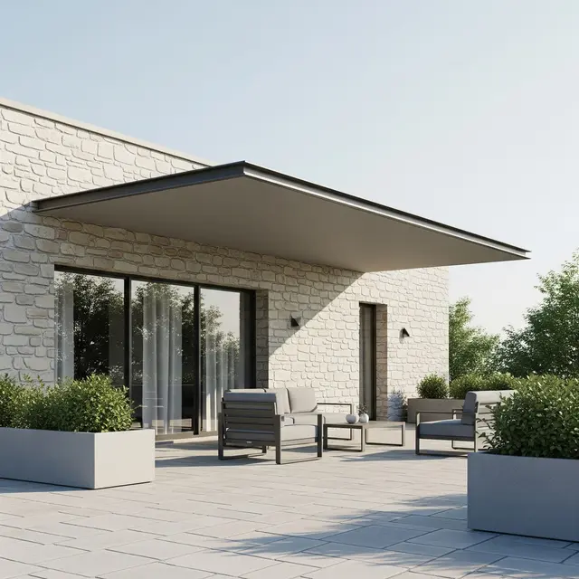 Model Kanopi Teras Rumah Sederhana yang Terlihat Mewah (Image by Gemini AI)
