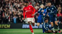 Anthony Elanga saat pertandingan Nottingham Forest Vs Manchester United di City Ground dalam lanjutan Premier League, Rabu dini hari WIB (2-4-2025). (Bola.com/nottinghamforest.co.uk)