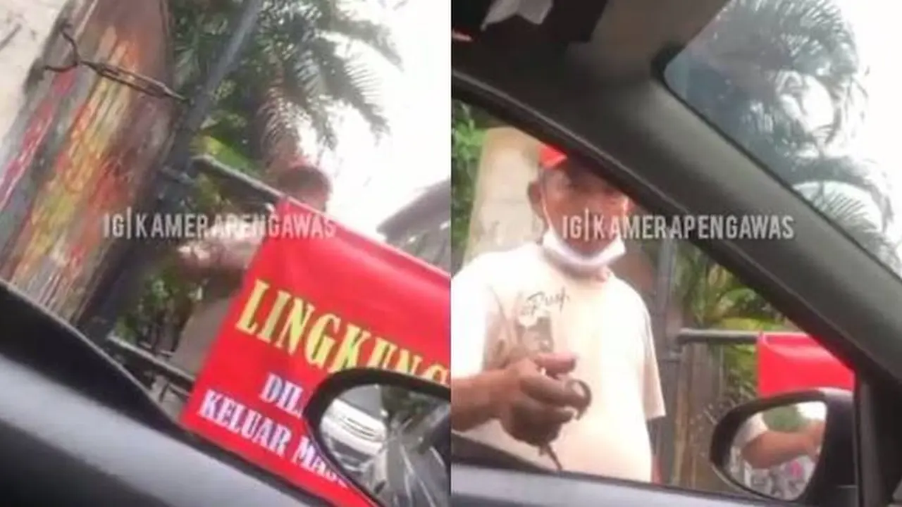 Lockdown, Seorang Pria Minta Pungli Uang Rokok Untuk Buka Portal Ini Viral