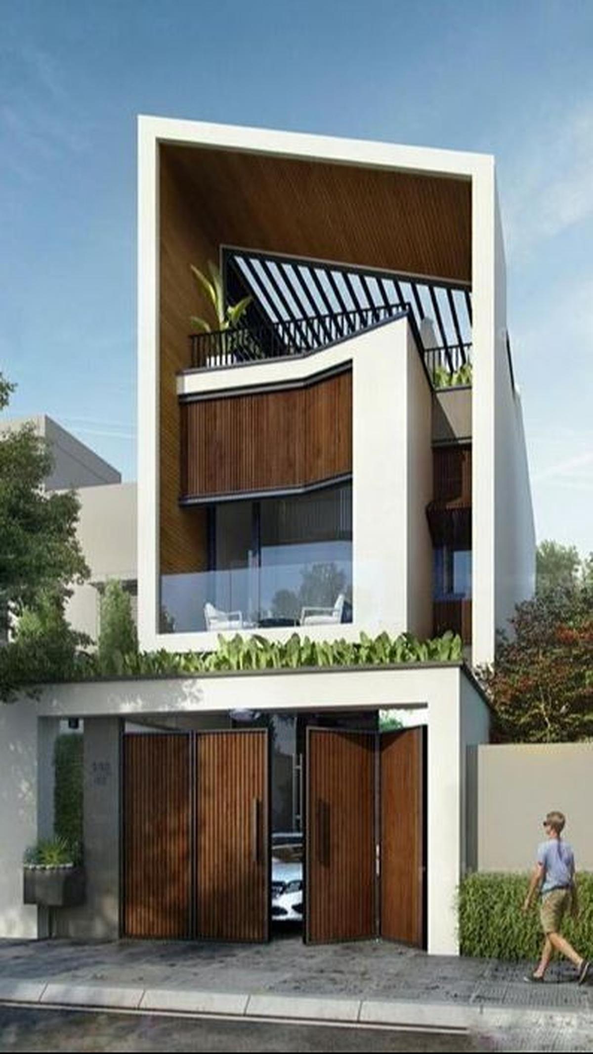 6. Rumah Unik Sederhana 3 Lantai