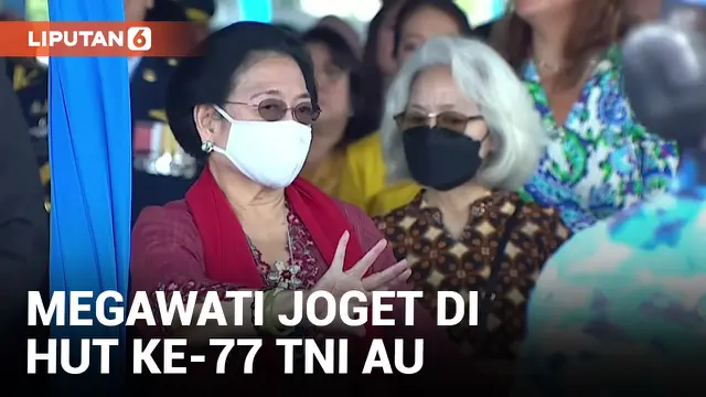 Megawati Hingga Prabowo Joget Bareng di HUT ke-77 TNI AU