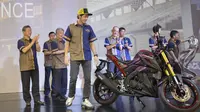 Pebalap MotoGP, Valentino Rossi ketika berada di Bali, Selasa (26/1/2016). (Bola.com/Vitalis Yogi Trisna)