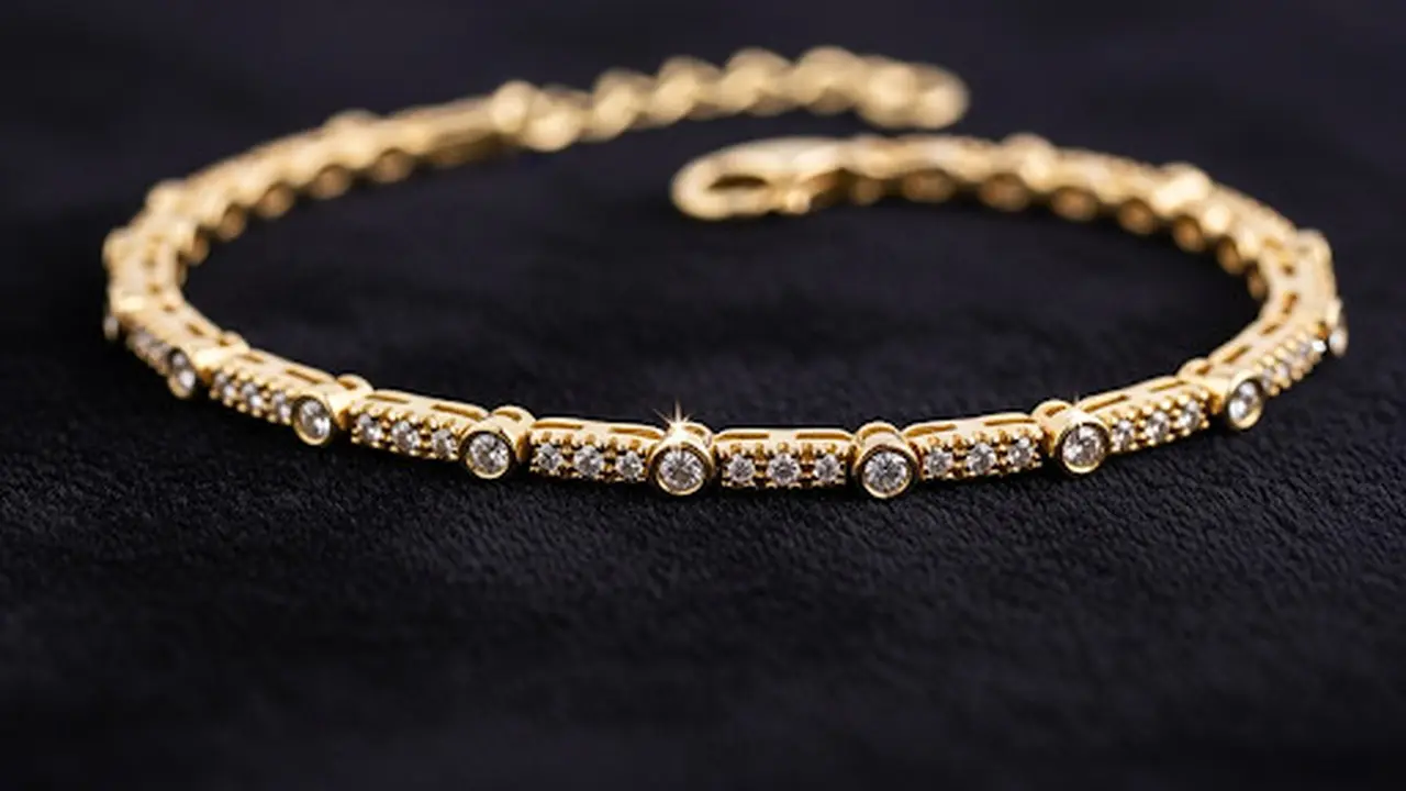 Gelang dengan Permata Kecil