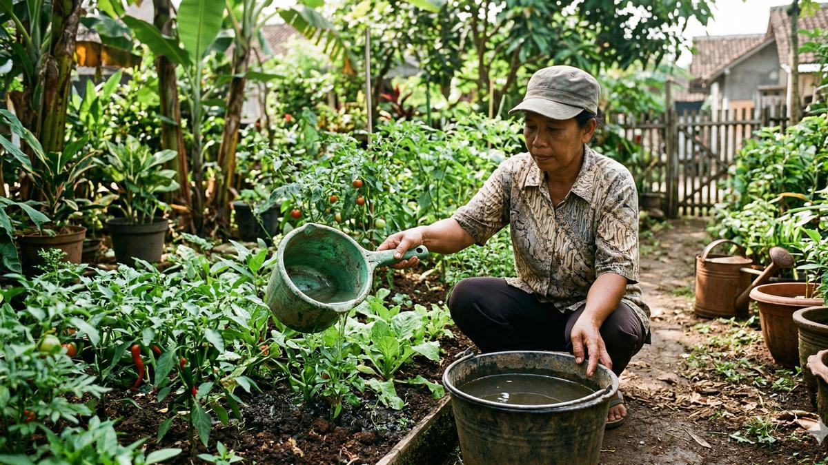 10 Barang Bekas Dapur yang Bisa Jadi Alat Penyiram Tanaman di Kebun Rumah