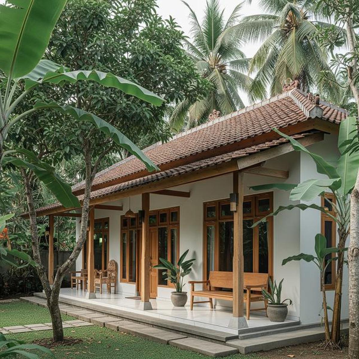 9 Inspirasi Rumah Kampung Modern dengan Halaman Hijau, Adem dan Estetis