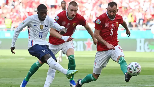 Foto Piala Eropa: Bermain Menyerang, Prancis Hanya Bawa Satu Poin dari Kandang Lawan ketika Laga Grup F Euro 2020