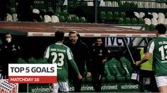 Berita video 5 gol terbaik pekan ke-16 Bundesliga 2020/2021, di mana salah satunya torehan menarik dari bek Werder Bremen.