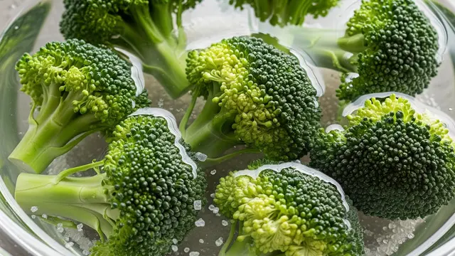 Brokoli DIrendam di Air Garam
