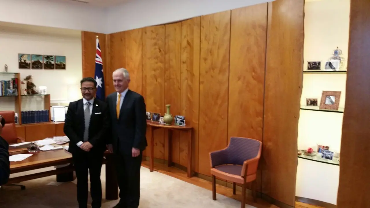 PM Australia dan Dubes RI untuk Australia