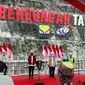 Presiden Jokowi meresmikan Bendungan Tapin di Desa Pipitak Jaya, Kabupaten Tapin, Kalsel, Kamis (18/02/2021). (Foto: Setkab.go.id)