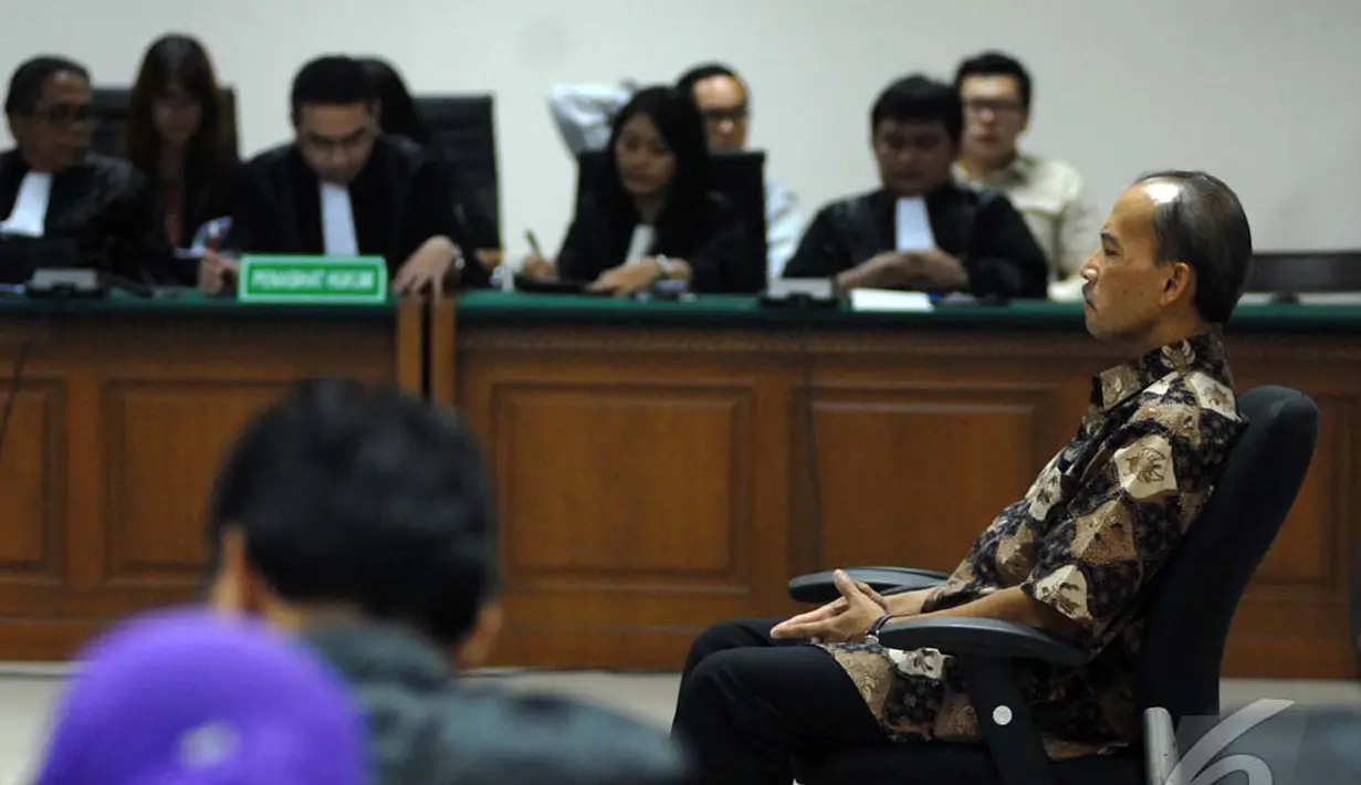 Ia berkukuh bahwa pencairan Fasilitas Pinjaman Jangka Pendek (FPJP) dan penetapan Bank Century sebagai bank gagal berdampak sistemik adalah suatu kebijakan yang tidak dapat dipersalahkan, PN Tipikor, Jaksel, Rabu (16/7/2014) (Liputan6.com/Miftahul Hayat)