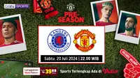 Rangers vs Manchester United, Pre-season. (Sumber: Dok. Vidio.com)