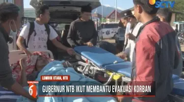 Gubernur Nusa Tenggara Barat, Muhammad Zainul Majdi alias TGB ikut terjun langsung ke lokasi untuk membantu dan memantau evakuasi korban gempa di Lombok Utara.