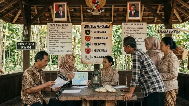 Contoh Ideologi Pancasila (AI Generated)