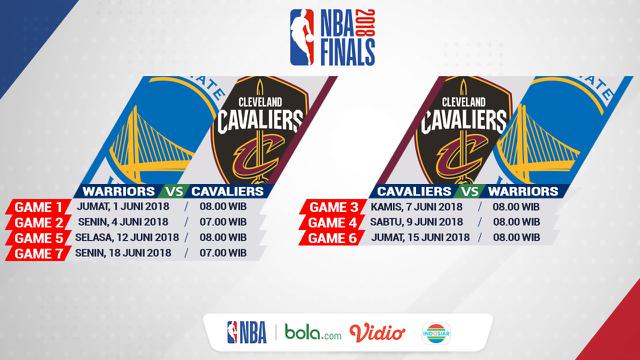 Jadwal Lengkap Siaran Langsung Final Nba Di Indosiar Warrios Vs Cavaliers Nba Bola 