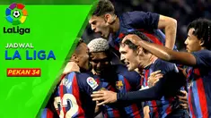 Berita Motion grafis jadwal lengkap Liga Spanyol 2022/2023 pekan ke-34. Laga melawan Espanyol bisa tentukan juara Barcelona musim ini.