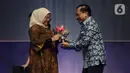 Ida Fauziyah mengatakan ada tiga program inovatif Kementerian Ketenagakerjaan yang terus dikembangkan. Program inovatif kemandirian ekonomi, program inovatif bidang pelayanan publik, dan program inovatif pendukung digitalisasi. (Merdeka.com/Imam Buhori)