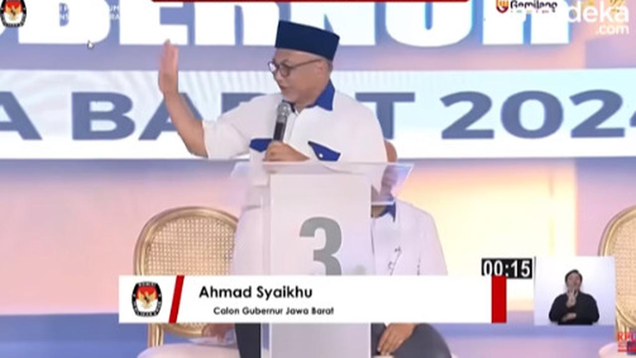 Cawagub Ronald Sampai Berdiri & Demul Mendekat Colek Syaikhu di Debat