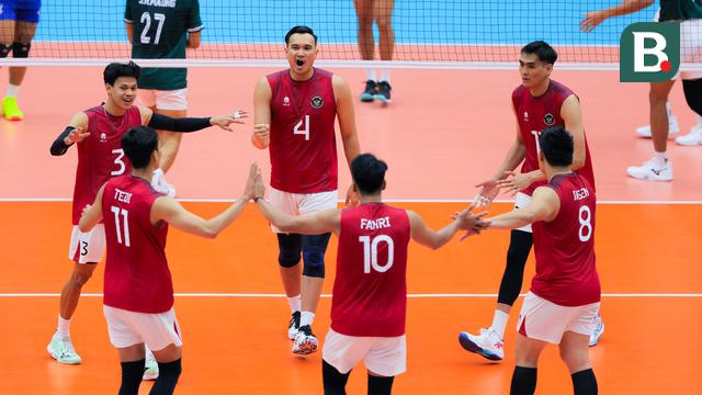 Foto: Tundukkan Myanmar, Timnas Voli Putra Indonesia Melangkah ke Semifinal SEA Games 2025