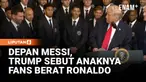 Presiden Amerika Serikat Donald Trump menyambut klub Inter Miami CF di Gedung Putih untuk merayakan kemenangan mereka di MLS Cup musim lalu. Dalam sambutannya, Trump menceritakan putranya yang merupakan penggemar berat Messi dan menyukai sepak bola.