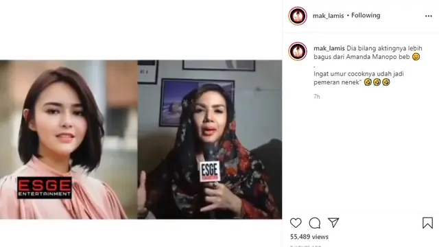 Barbie Kumalasari - Amanda Manopo (Foto: Instagram/@mak_lamis)