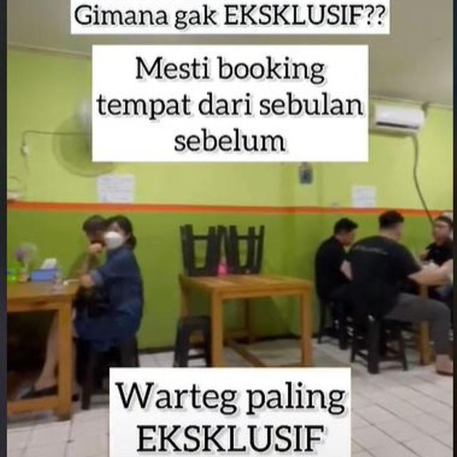 Makan di Warteg Eksklusif di Jakarta Ini Harus Reservasi Sebulan Sebelumnya