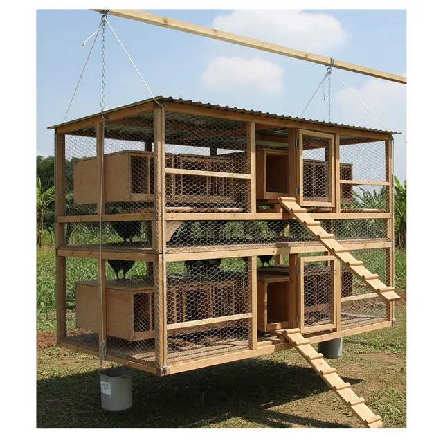 Desain Kandang Ayam Kampung yang Kecil Tapi Muat Banyak