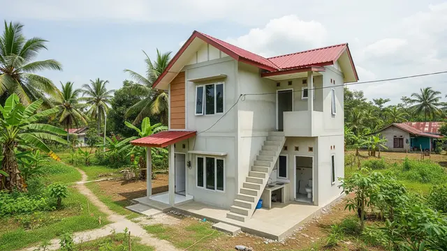Desain Rumah 2 Lantai Budget Rp75 Juta di Desa/Gemini AI