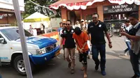 Pelaku penjambretan terhadap Dirjen Kemen PUPR ditangkap (Liputan6.com/Ady Anugrahadi)