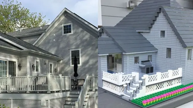 Seniman Ini Buat Replika Rumah dengan LEGO, 5 Hasilnya Mirip Banget