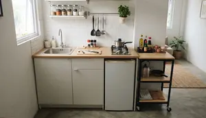 7 Desain Dapur Memanjang 1,5 Meter untuk Rumah Kontrakan, Kecil tapi Bisa Tampil Stylish
