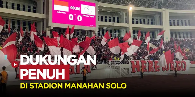 VIDEO: Bikin Merinding! Dukungan Suporter Timnas Indonesia U-23 Saat Hadapi Chinese Taipei di Kualifikasi Piala Asia U-23 2023