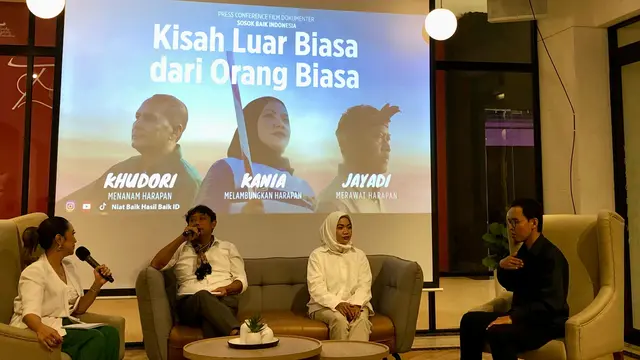 Sesi talkshow peluncuran film dokumenter (docuseries) bertajuk Sosok Baik Indonesia bertepatan dengan Hari Disabilitas Internasional di Jakarta