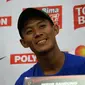 Bek muda Persib Bandung Henhen Herdiana (Liputan6.com / Kukuh Saokani)